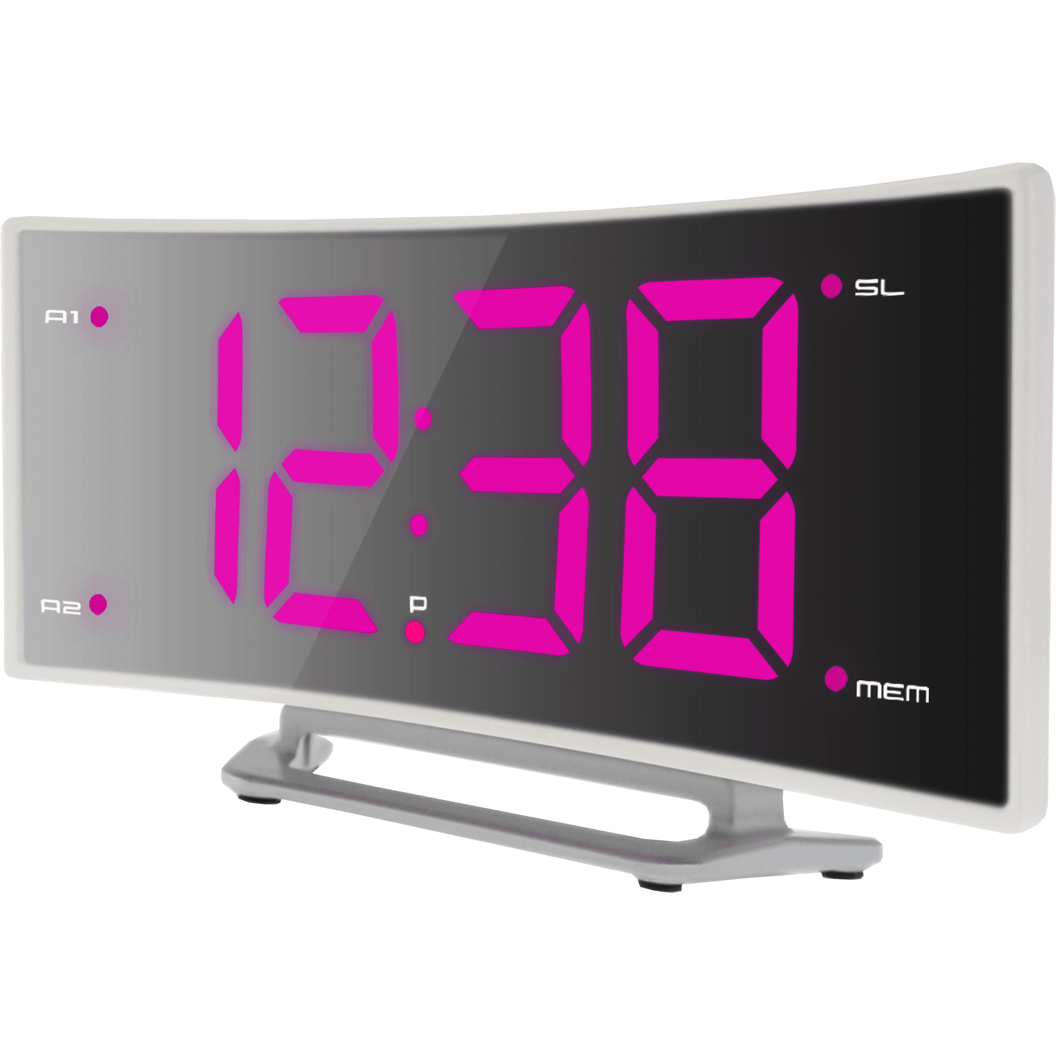 WT460 rose - Radio-réveil Lady avec 2 alarmes et 10 emplacements mémoire pour vos stations préférées