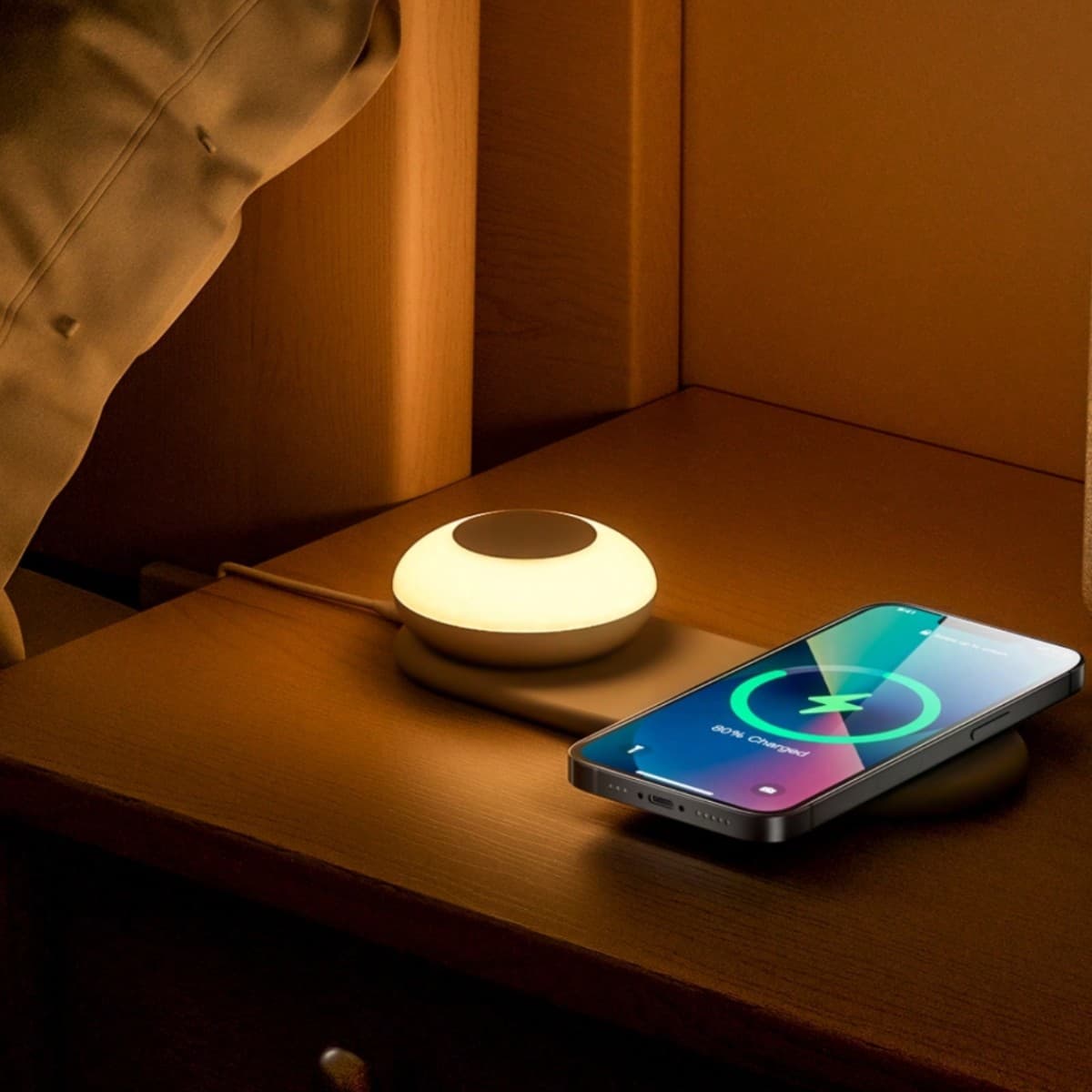 Lampe De Nuit Avec Charge Rapide, Lampe De Charge Sans Fil 2 En 1 Rapide, Ajustement De La LuminositÃ© Tactile, Lampes De Bureau Tactiles De Lampe De
