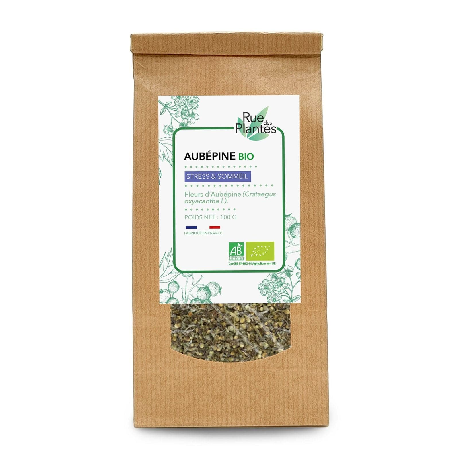 Aubépine Sommité Fleurie Bio 100 g