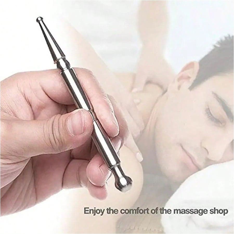 1 Pc Stylo D'acupuncture Manuel Outils De Réflexologie Stylo D'acupression Stylo De Massage En Acier Inoxydable Réflexologie Outil De Massage De